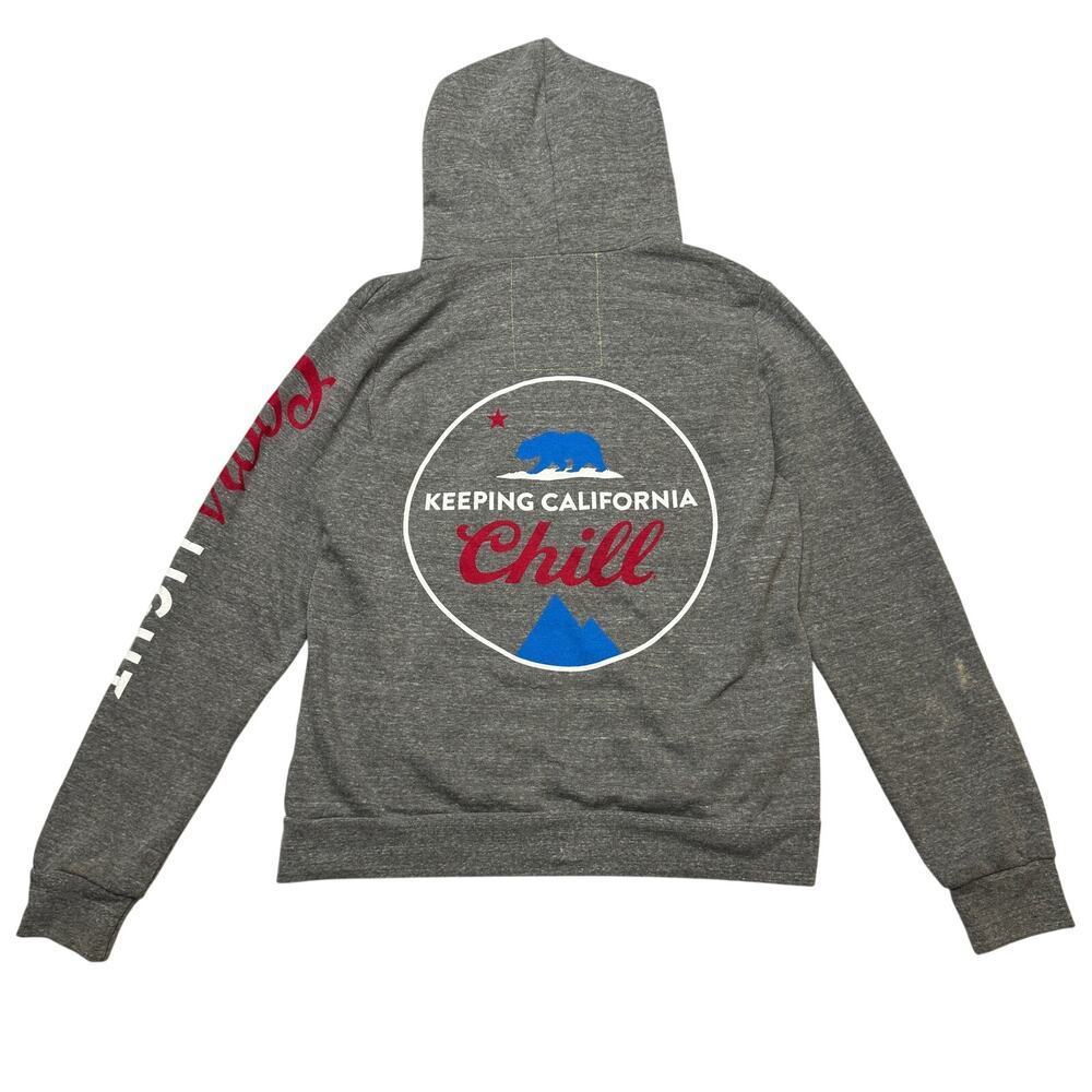 Aviator Nation Coors Light Rainbow Stripe Hoodie Unisex Large Streetwear